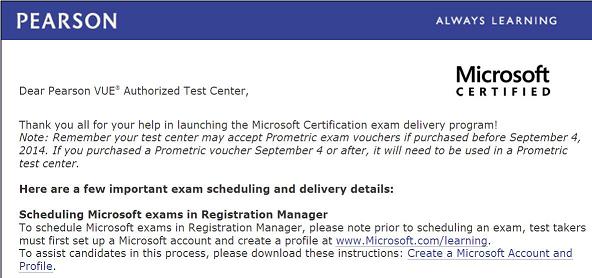 schedule microsoft exam